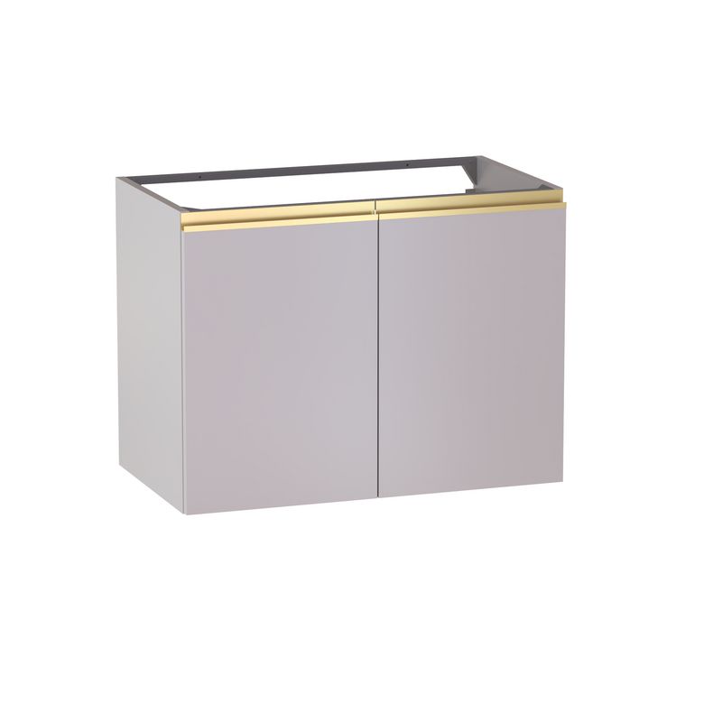 Meuble sous-vasque L.80 cm, 2 portes, décor uni FORMEO
