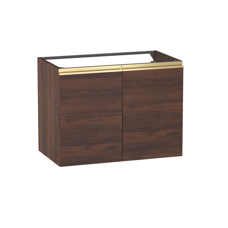 Meuble sous-vasque L.80 cm, 2 portes, décor naturel FORMEO