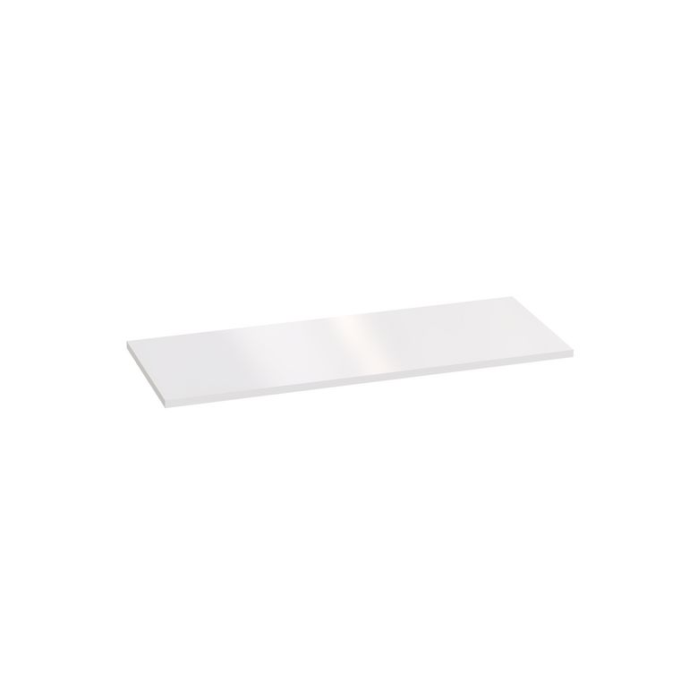 Plan de toilette mélaminé décor verni laqué blanc FORMEO