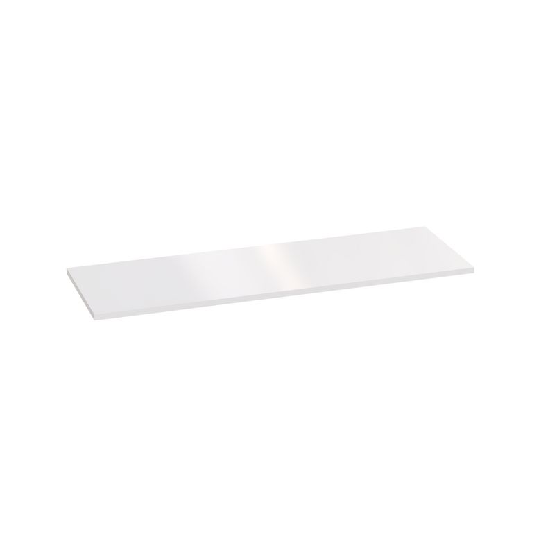 Plan de toilette mélaminé décor verni laqué blanc FORMEO