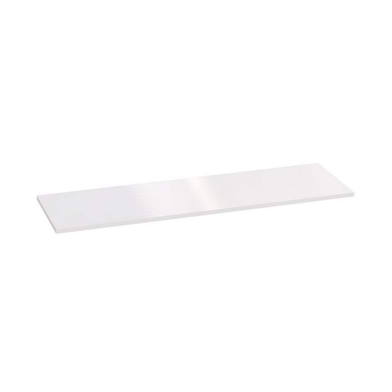Plan de toilette mélaminé Formeo blanc brillant L.130.4Xl.39 Main Image