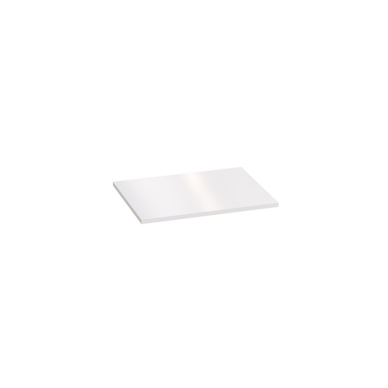 Plan de toilette mélaminé décor verni laqué blanc FORMEO