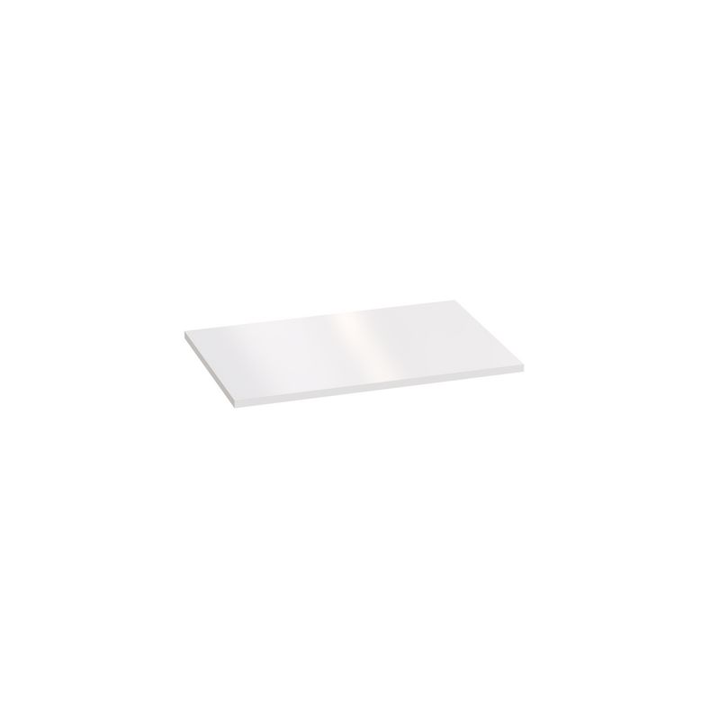 Plan de toilette mélaminé décor verni laqué blanc FORMEO