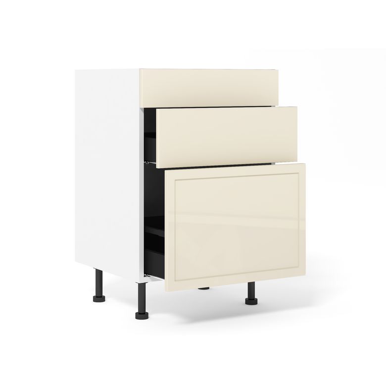 Meuble bas 1 casserolier+1 tiroir+1 faux tiroir