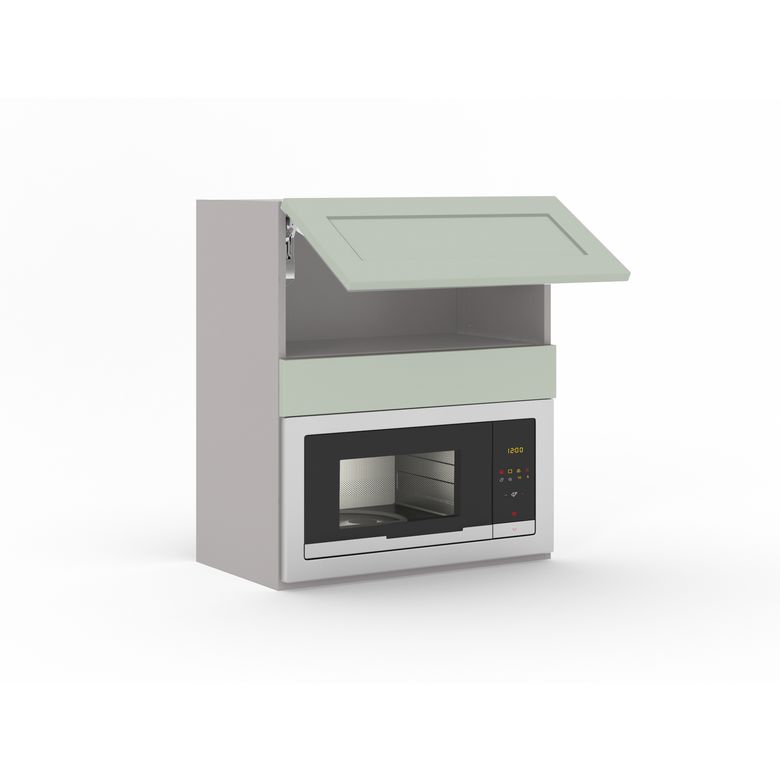 Meuble haut de cuisine pour micro-ondes, 1 abattant