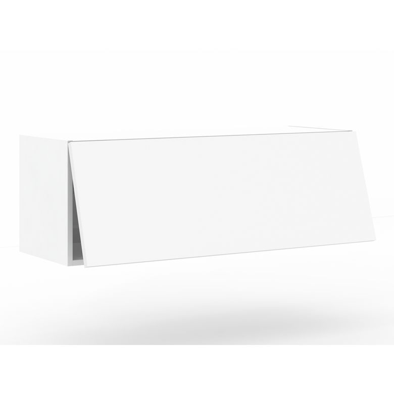 Haut 1 abattant Nuances blanc mat H35xL100xP35 Main Image