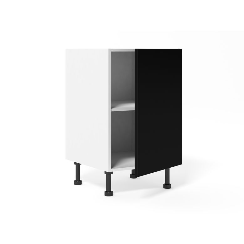 Meuble bas de rangement grande largeur 1 porte, 1 tablette