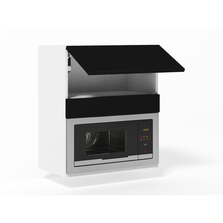 Meuble haut de cuisine pour micro-ondes, 1 abattant