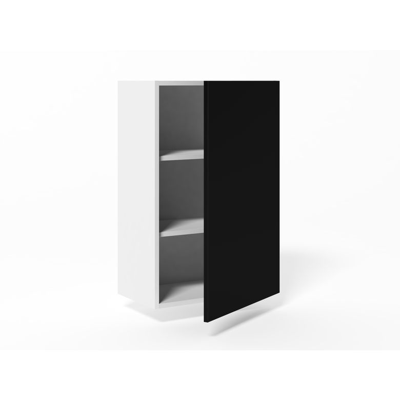 Meuble haut de rangement H.91 cm - 1 porte, 2 tablettes