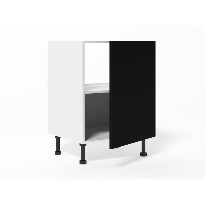 Meuble bas sous-évier 2 portes, 1 fond alu