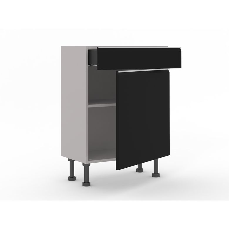 Meuble bas gain de place 1 porte, 1 tiroir, 1 tablette