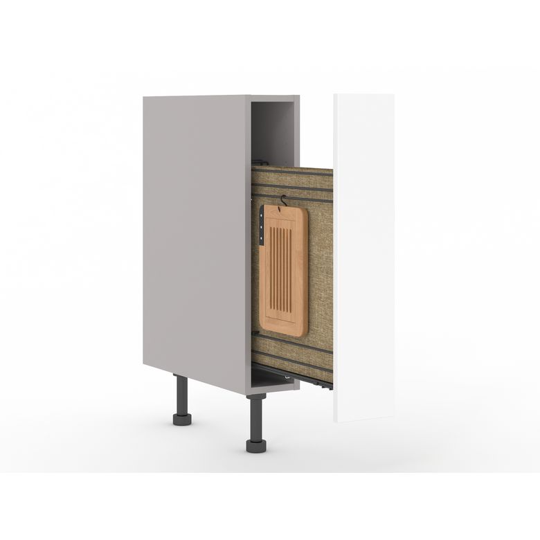 Meuble bas avec huche à pain, 1 porte extractible