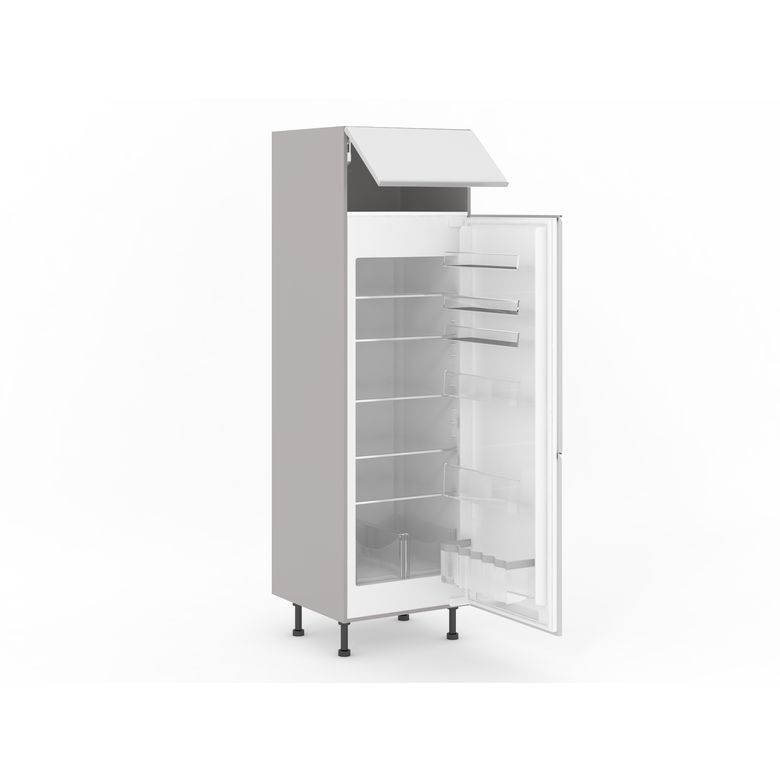Colonne réfrigerateur 2 ptes+1 abat. Velours blanc mat H225xL60xP63 G Main Image