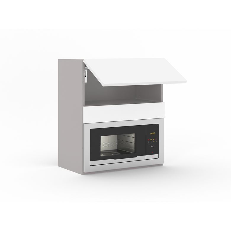 Meuble haut de cuisine pour micro-ondes, 1 abattant