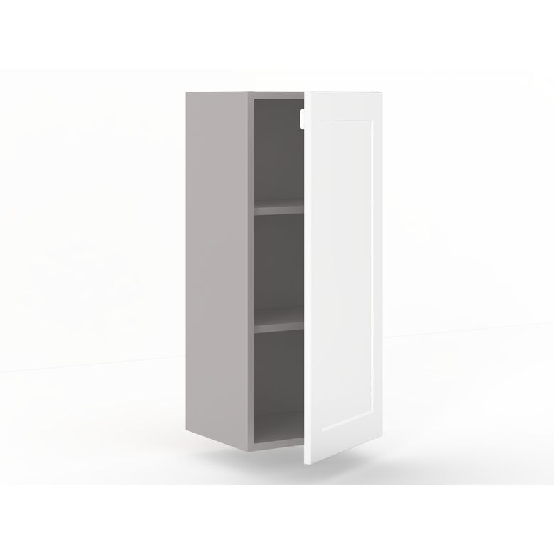 Meuble haut de rangement H.91 cm - 1 porte, 2 tablettes