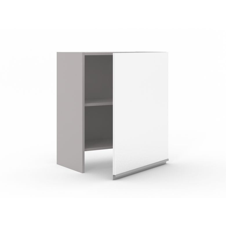 Meuble haut pour hotte tiroir 1 porte, 1 tablette