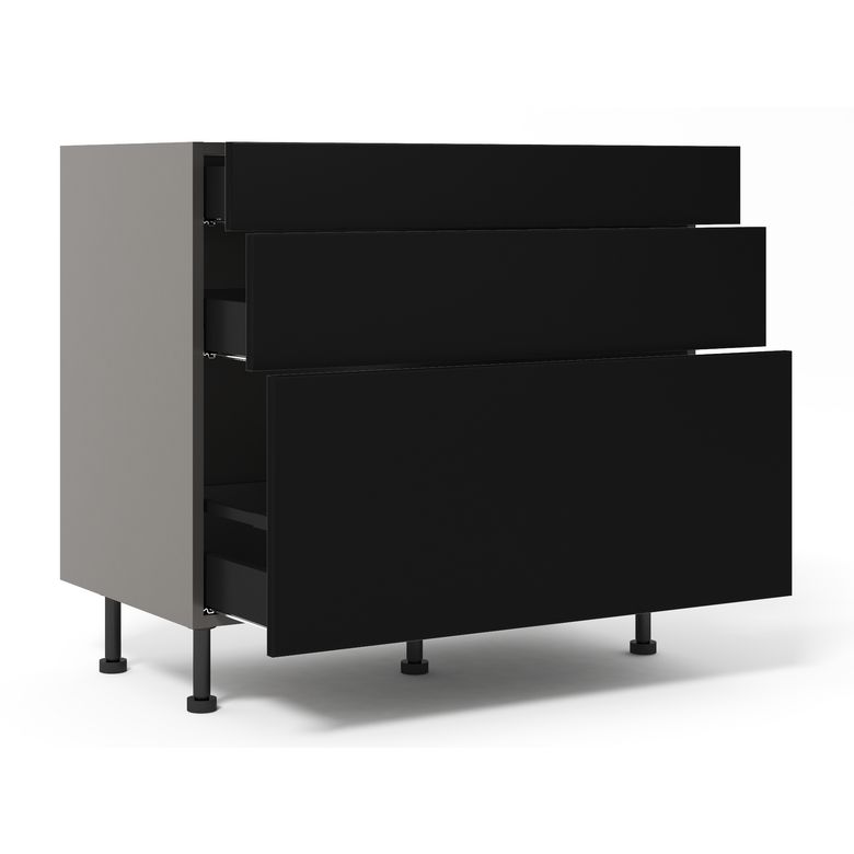 Meuble bas 1 casserolier+1 tiroir+1 faux tiroir