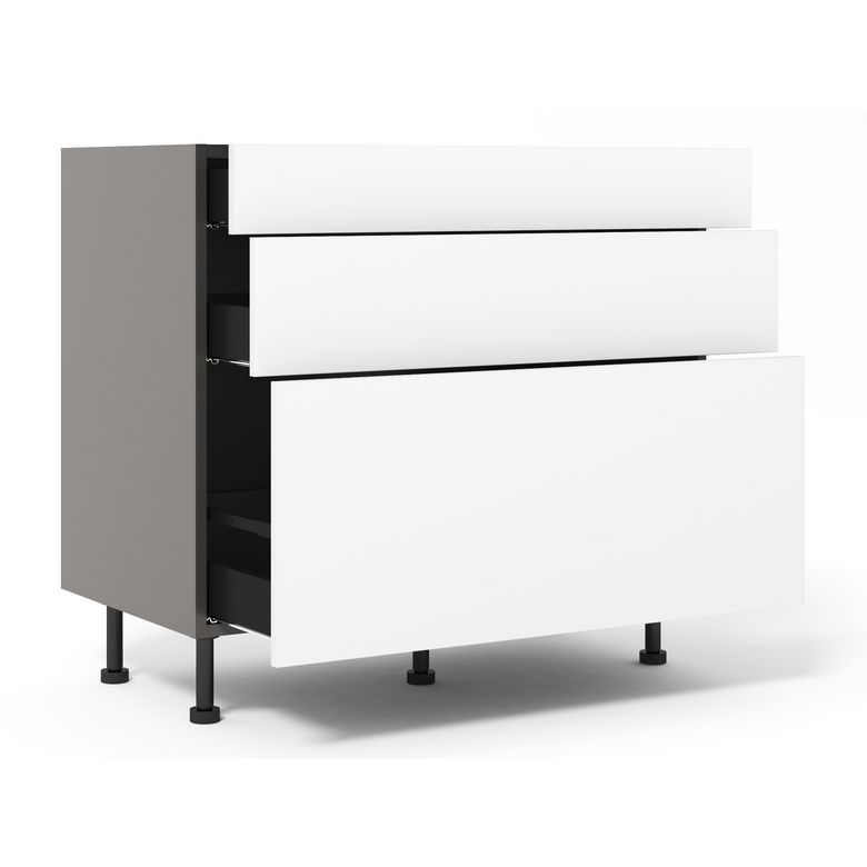 Meuble bas 1 casserolier + 2 tiroirs