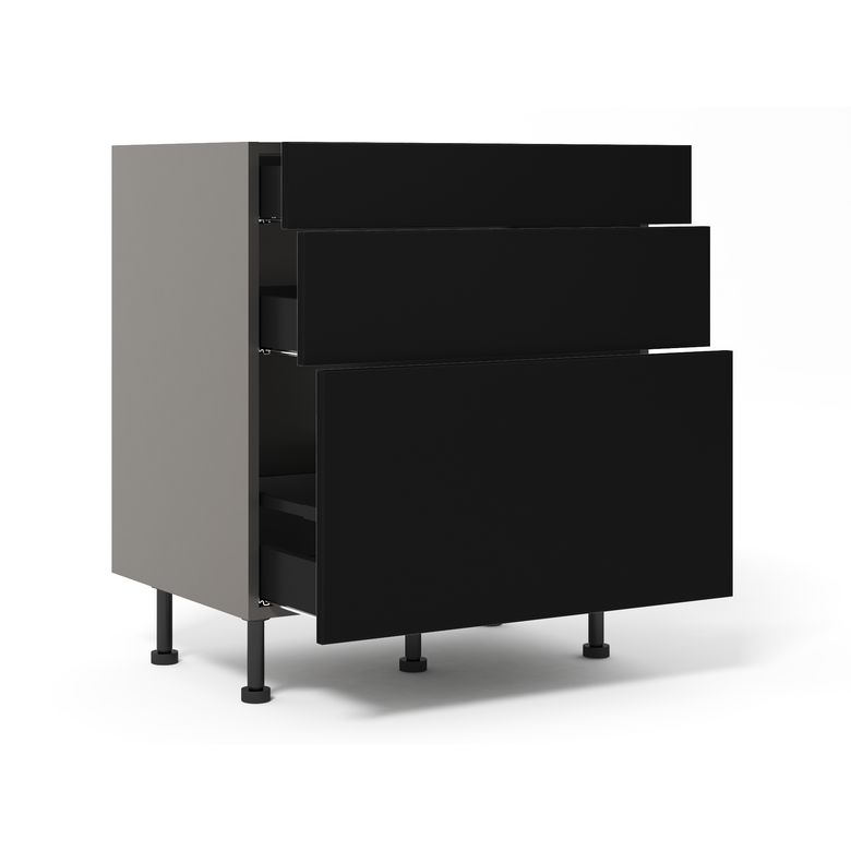 Meuble bas 1 casserolier + 2 tiroirs