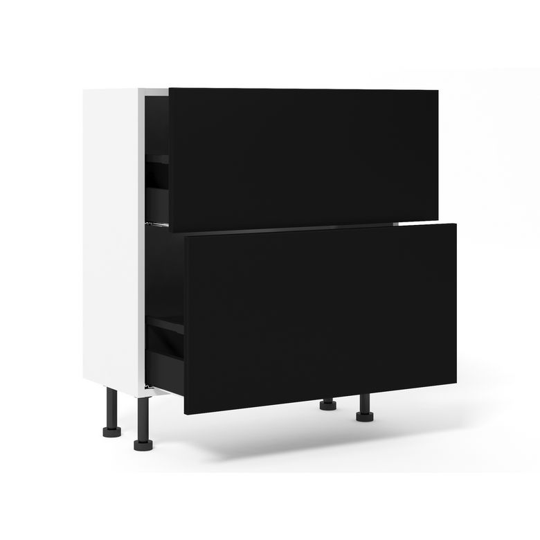 Meuble bas de rangement 1 porte largeur 15 cm