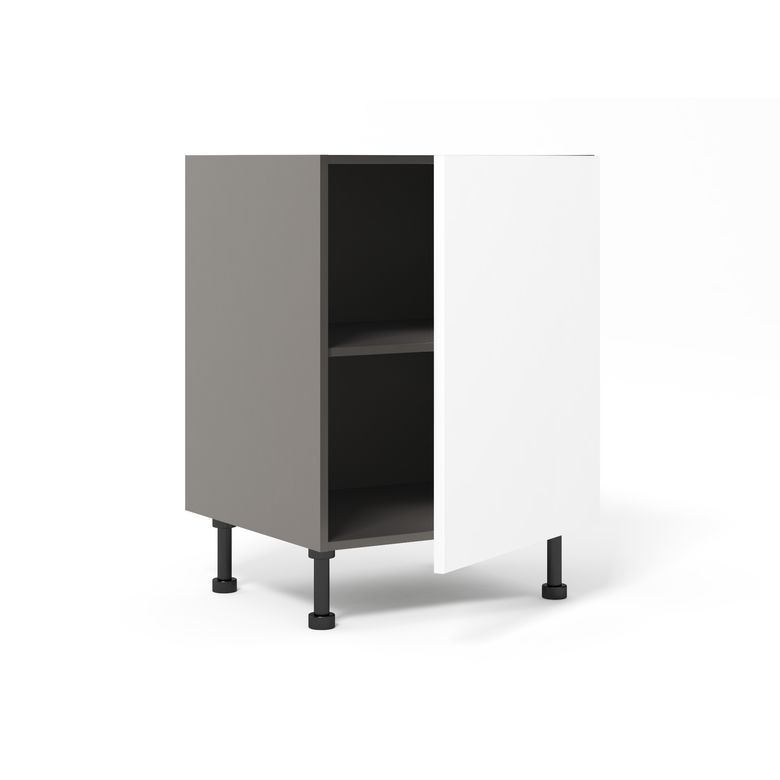 Meuble bas de rangement grande largeur 1 porte, 1 tablette