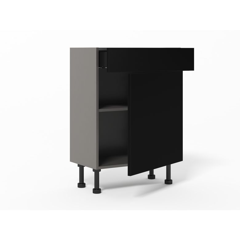 Meuble bas gain de place 1 porte, 1 tablette