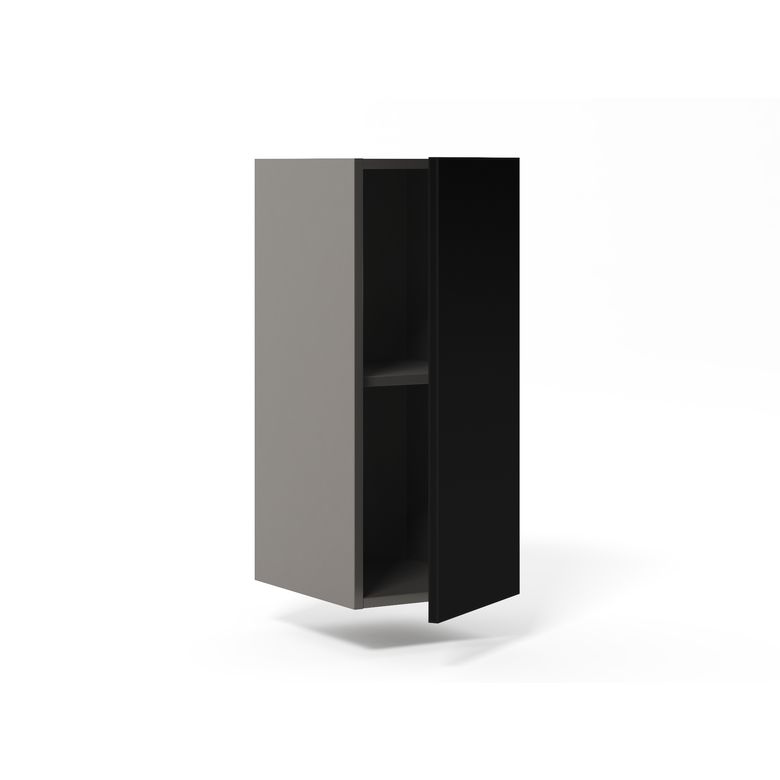 Meuble haut de rangement H.77 cm petite largeur 1 porte, 1 tablette