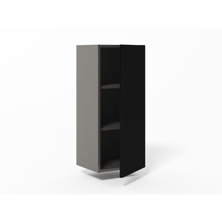 Meuble haut de rangement H.91 cm - 1 porte, 2 tablettes