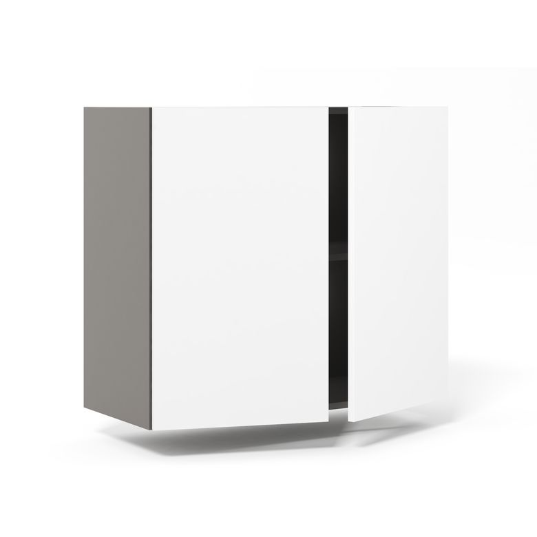 Meuble haut de rangement de cuisine 2 portes, 1 tablette