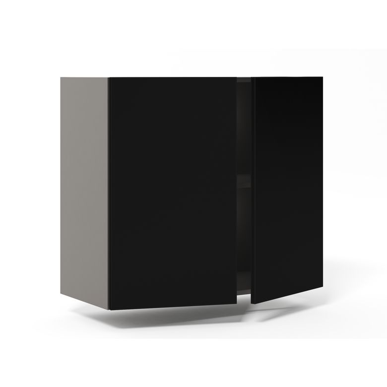 Meuble haut de rangement de cuisine 2 portes, 1 tablette