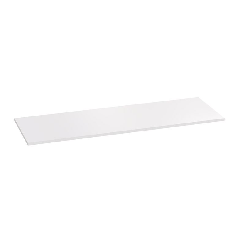 Plan de toilette mélaminé décor verni laqué blanc FORMEO