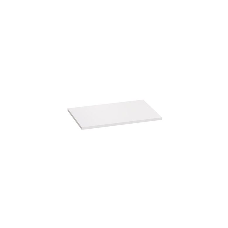 Plan de toilette mélaminé décor verni laqué blanc FORMEO