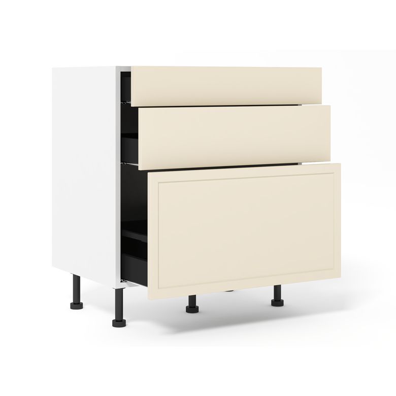 Meuble bas 1 casserolier + 2 tiroirs