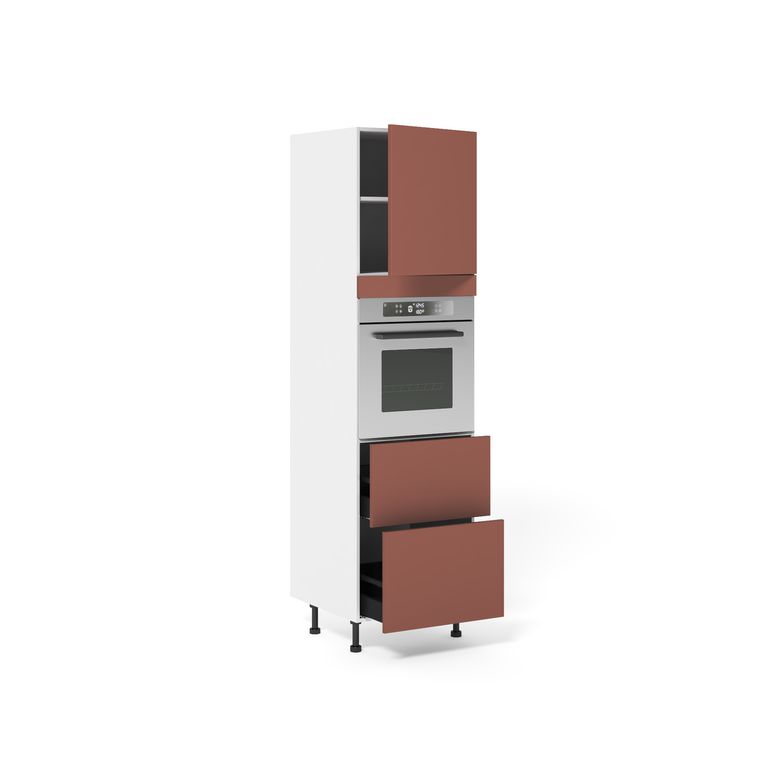 Meuble Colonne four 2 casseroliers 1 porte