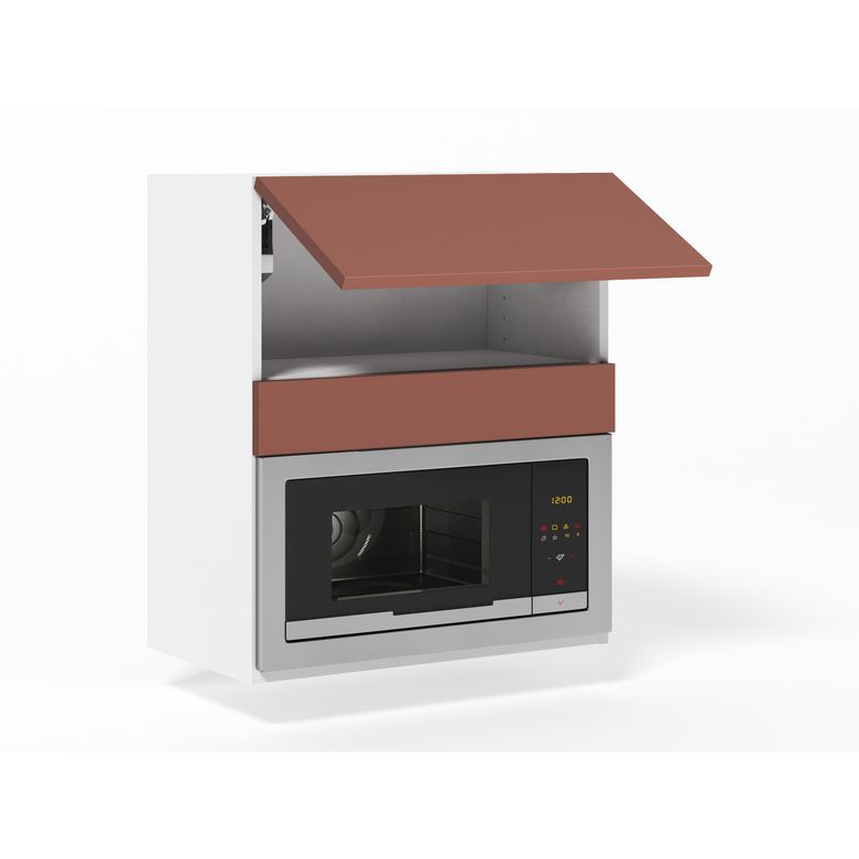Meuble haut de cuisine pour micro-ondes, 1 abattant