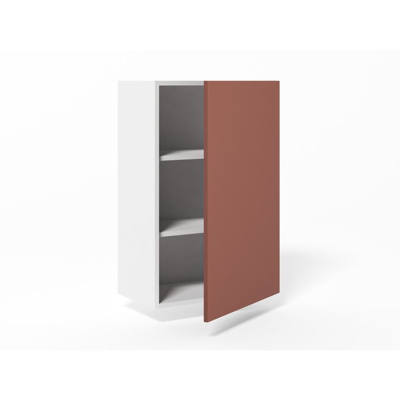 Meuble haut de rangement H.91 cm - 1 porte, 2 tablettes