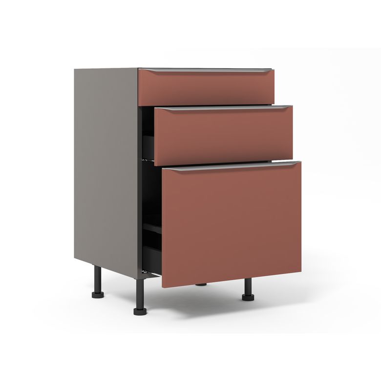 Meuble bas 1 casserolier+1 tiroir+1 faux tiroir