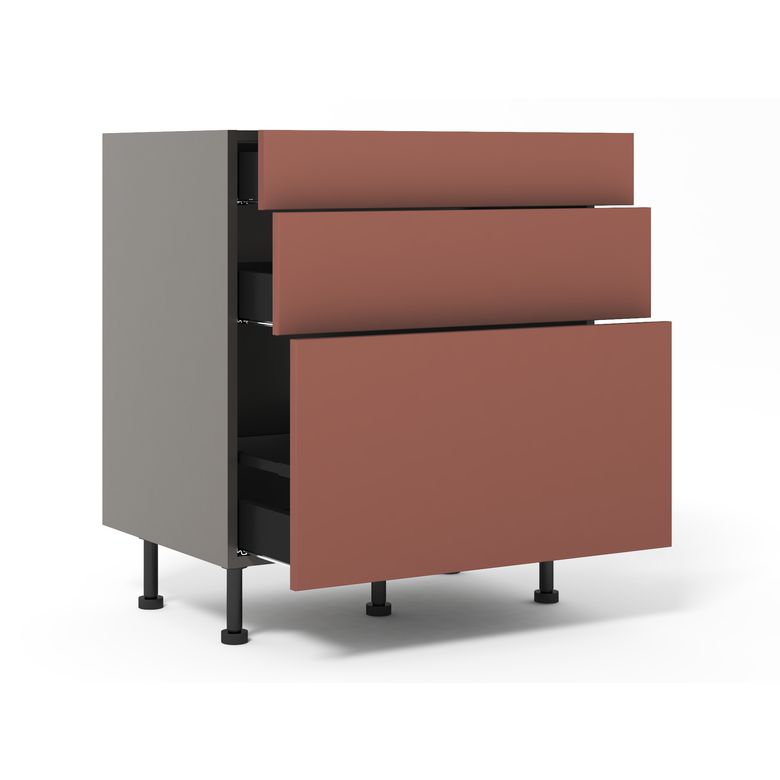 Meuble bas 1 casserolier + 2 tiroirs