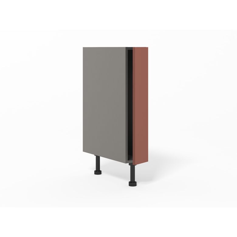 Meuble bas de rangement 1 porte largeur 15 cm