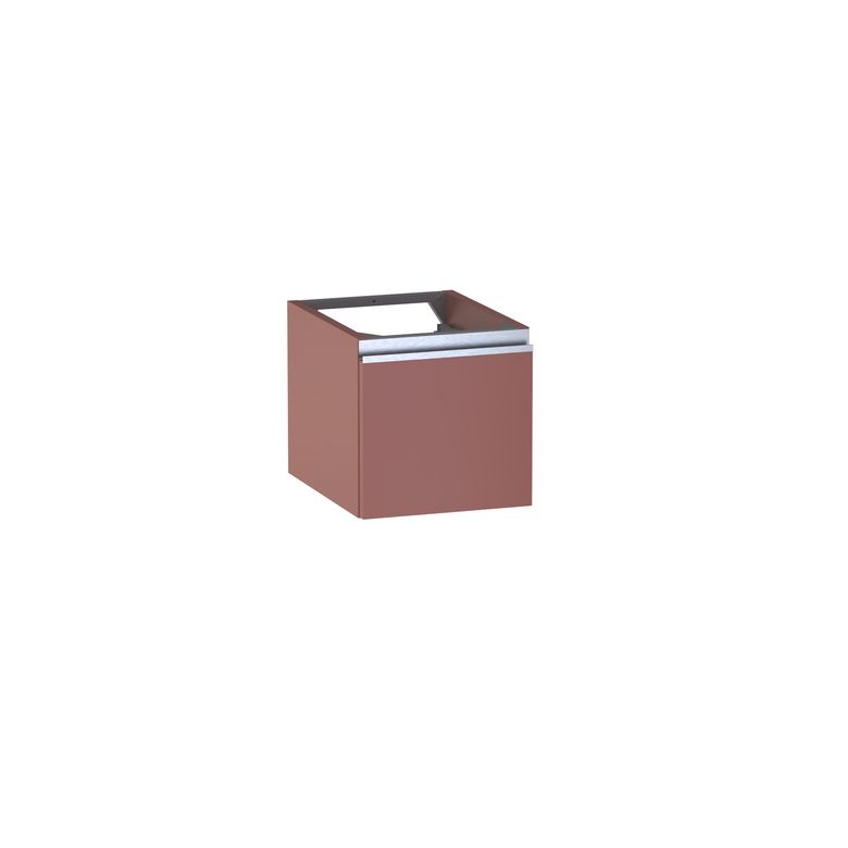 Meuble complément sous-vasque gain de place H.30 cm, 1 porte, décor uni FORMEO