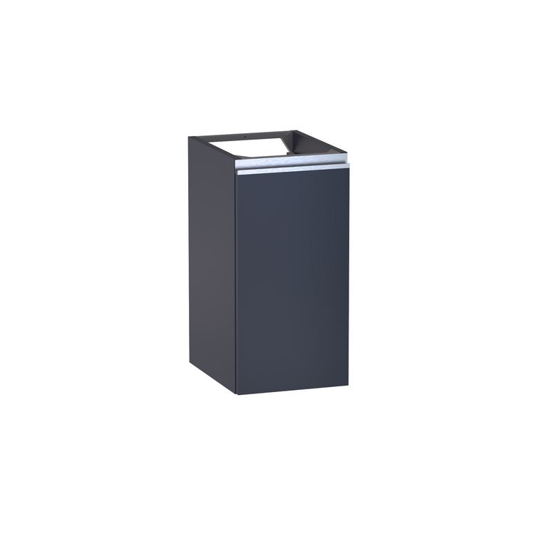 Meuble complément sous-vasque gain de place H.60 cm, 1 porte, décor verni laqué FORMEO