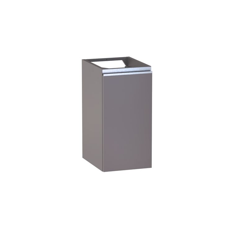 Meuble complément sous-vasque gain de place H.60 cm, 1 porte, décor verni laqué FORMEO