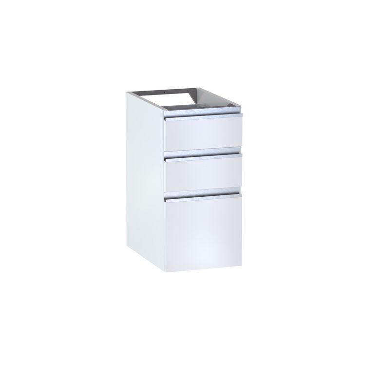 Meuble complément sous-vasque, 3 tiroirs, décor uni FORMEO