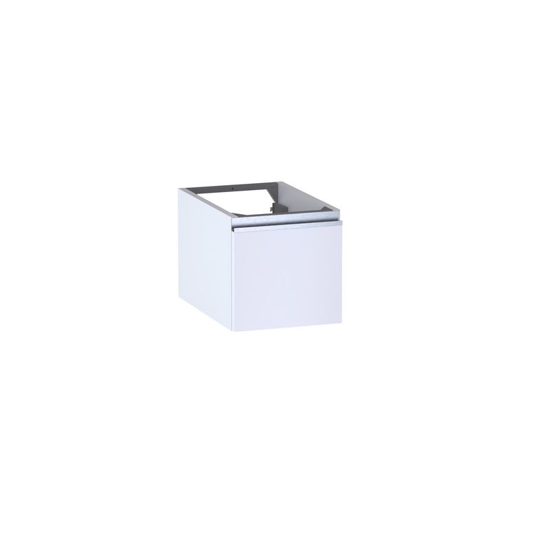 Meuble complément sous-vasque, H.30 cm, 1 porte, décor verni laqué FORMEO