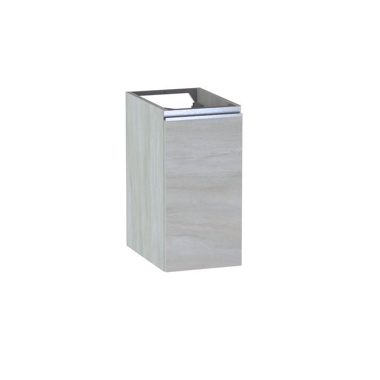 Meuble complément sous-vasque, H.60 cm, 1 porte, décor naturel FORMEO