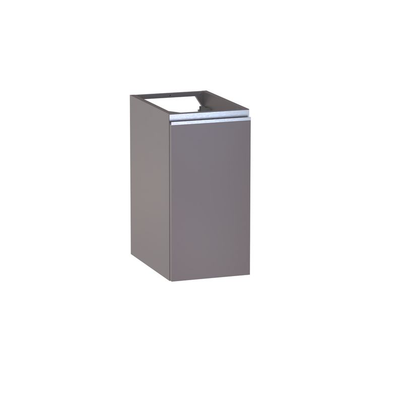 Meuble complément sous-vasque, H.60 cm, 1 porte, décor verni laqué FORMEO