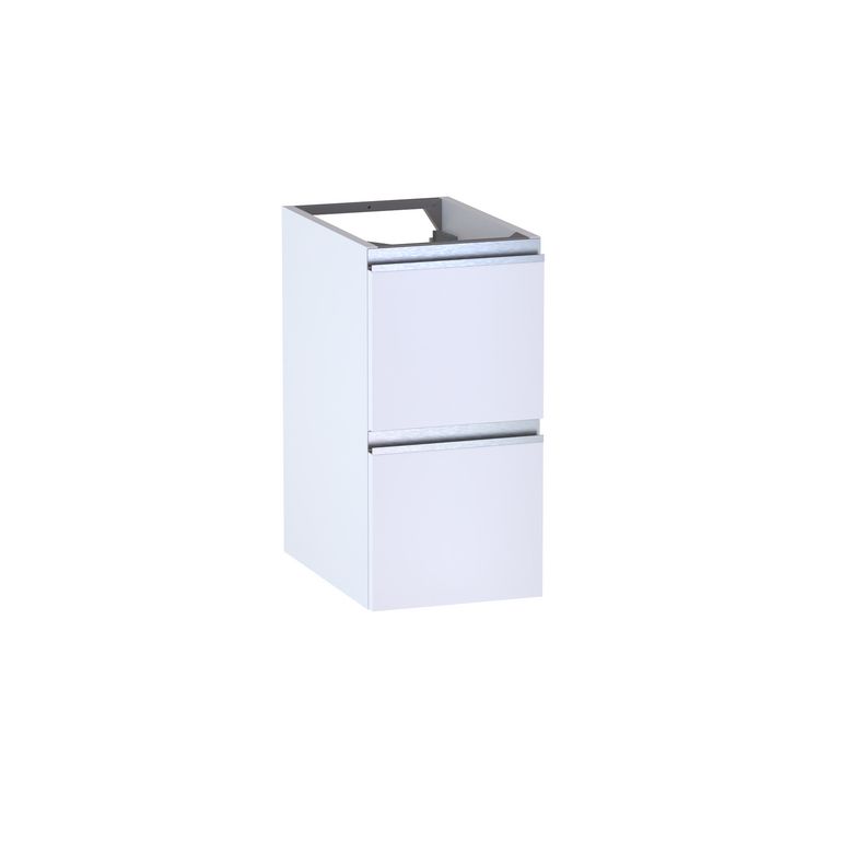 Meuble complément sous-vasque, 2 tiroirs, décor verni laqué FORMEO