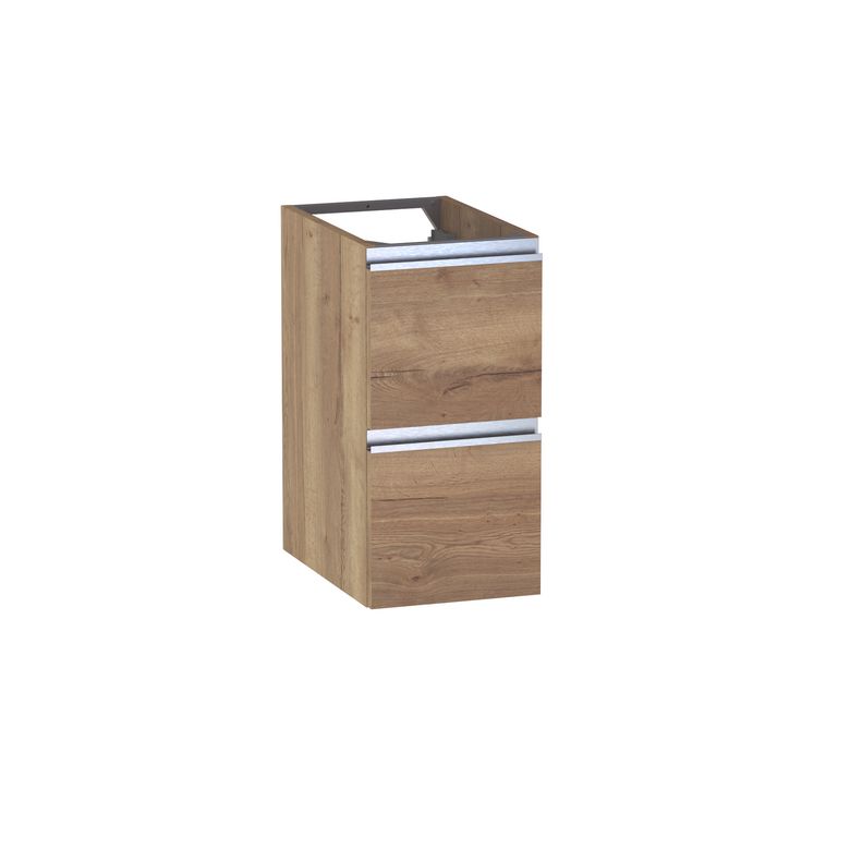 Meuble complément sous-vasque, 2 tiroirs, décor naturel FORMEO