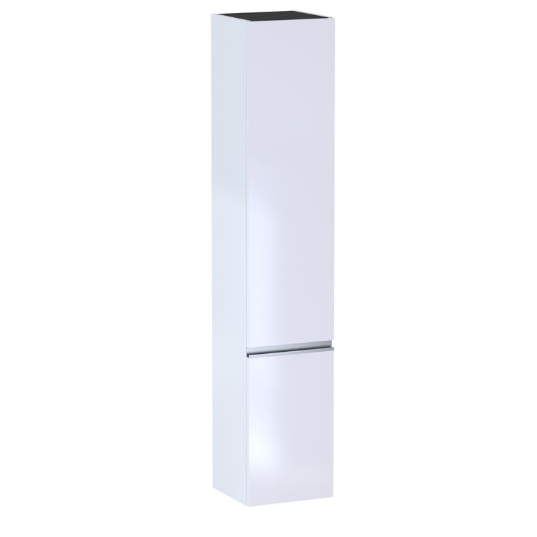 Colonne de salle de bains L.35 cm, 2 portes, décor verni laqué FORMEO