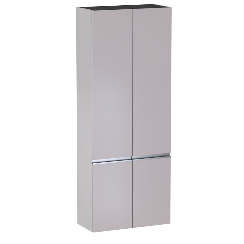 Colonne de salle de bains L.70 cm, 4 portes, décor uni FORMEO